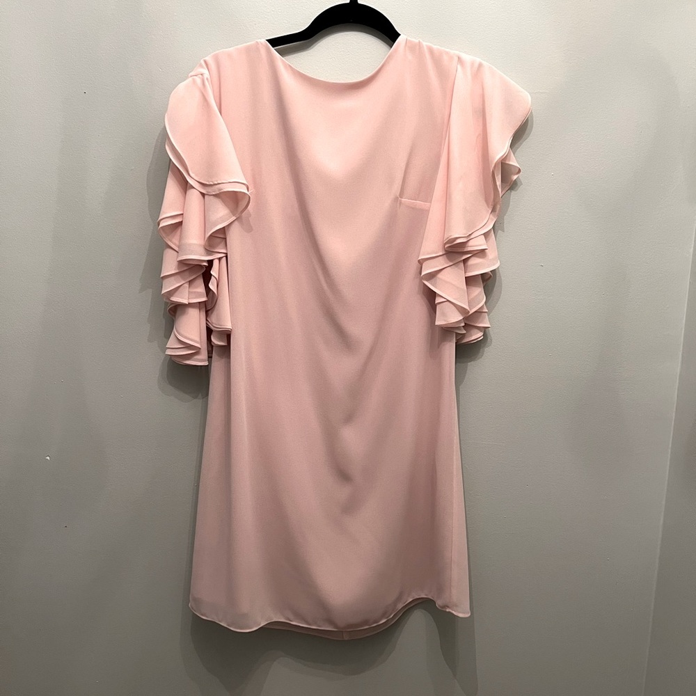 Short pink cocktail dress